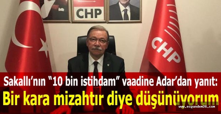 ADAR: Gülünüp geçilecek bir olaydır