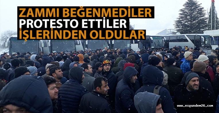 BOZÜYÜK’TE İŞÇİLER AYAKLANDI