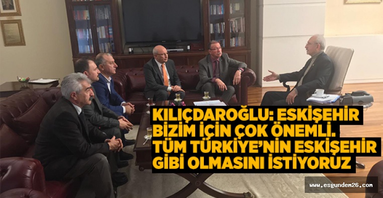 CHP ESKİŞEHİR'DEN KILIÇDAROĞLU'NA ZİYARET