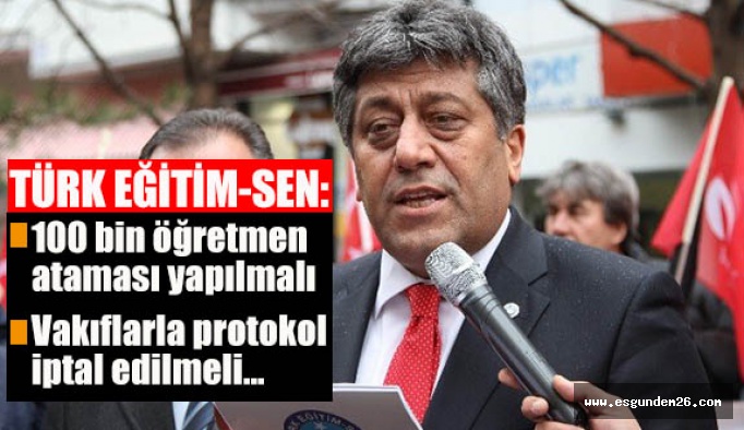 TÜRK EĞİTİM –SEN İLK YARIYI DEĞERLENDİRDİ