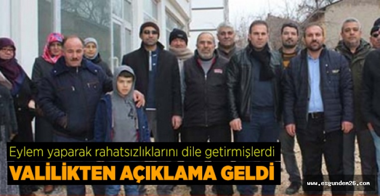 VALİLİKTEN AÇIKLAMA GELDİ