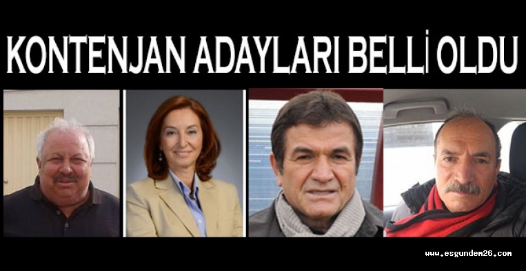 İŞTE CHP'NİN KONTENJAN ADAYLARI