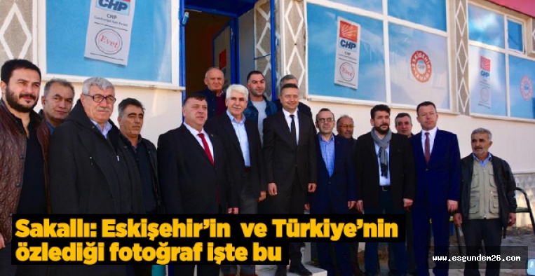 SAKALLI: TÜRKİYE’NİN ÖZLEDİĞİ FOTOĞRAF İŞTE BU