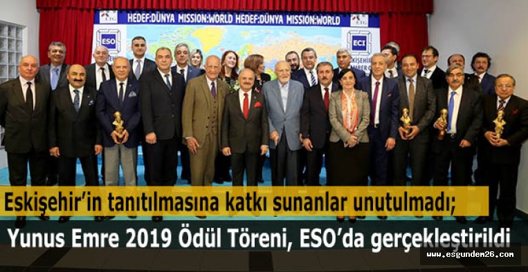 Yunus Emre 2019 Ödül Töreni, ESO’da gerçekleştirildi
