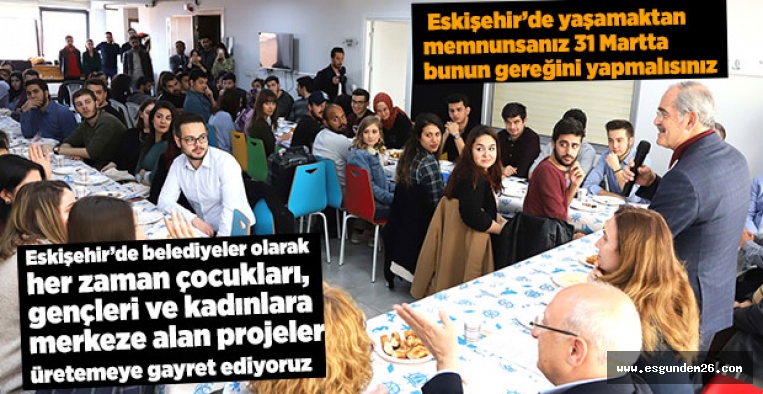 BAŞKANLAR GENÇLERLE KAHVALTIDA BULUŞTU