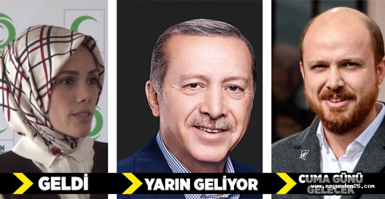 ERDOĞAN AİLESİ ESKŞEHİR'E ÇIKARMA YAPIYOR