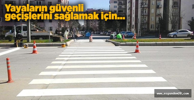 YAYALAR GÜVENLİ GEÇSİN DİYE!