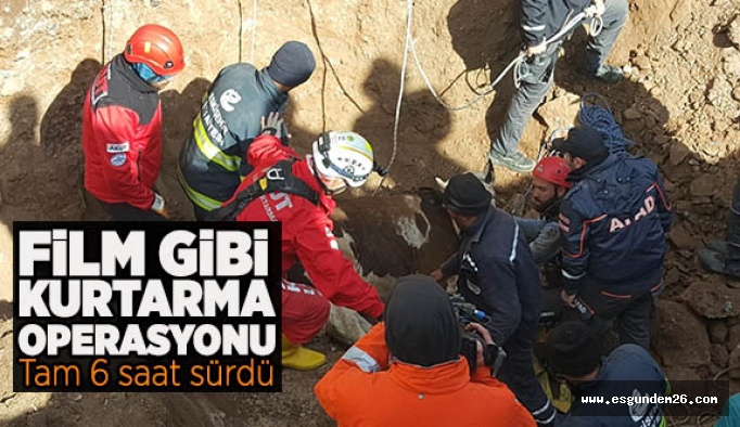 10 METRELİK KUYUYA DÜŞTÜ!