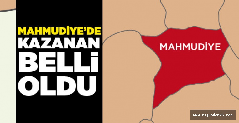 31 MART MAHMUDİYE SEÇİM SONUÇLARI BELLİ OLDU!