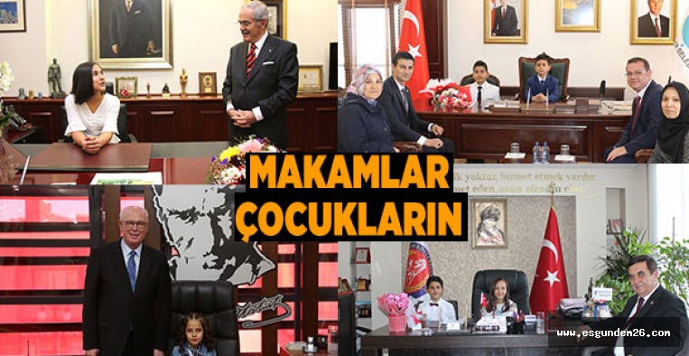 BAŞKANLAR KOLTUKLARI ÇOCUKLARA BIRAKTI