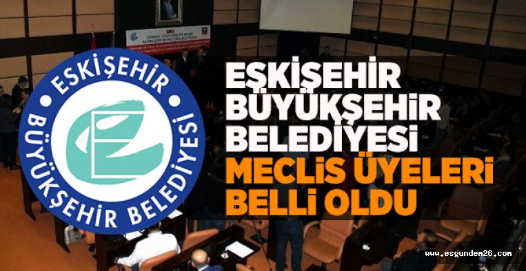 İŞTE BÜYÜKŞEHİR BELEDİYESİ MECLİS ÜYELERİ