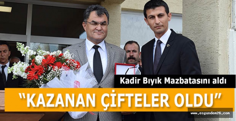 Kadir Bıyık: Kazanan Çifteler oldu