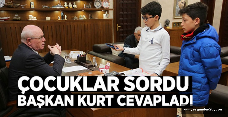 KAZIM KURT, ÖĞRENCİLERİN  SORULARINI CEVAPLADI