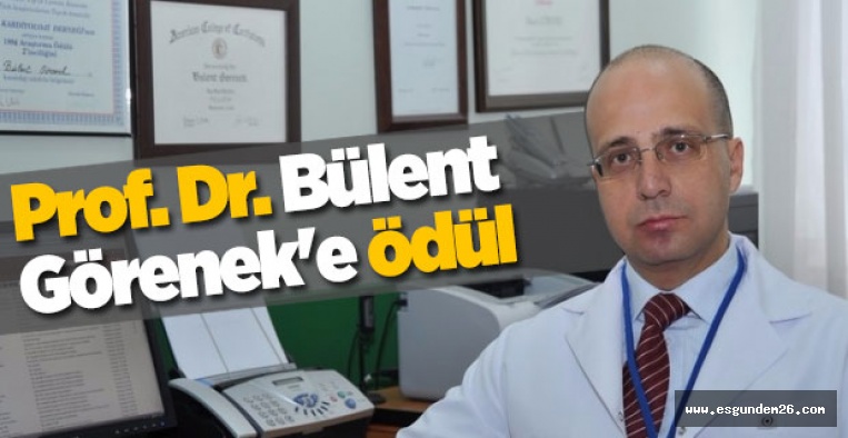 Prof. Dr. Bülent Görenek'e ödül