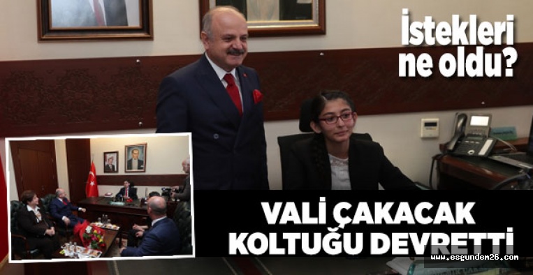 VALİLİK KOLTUĞUNA OTURDULAR