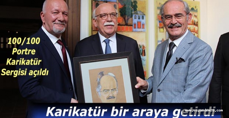 100/100 Portre Karikatür Sergisi açıldı