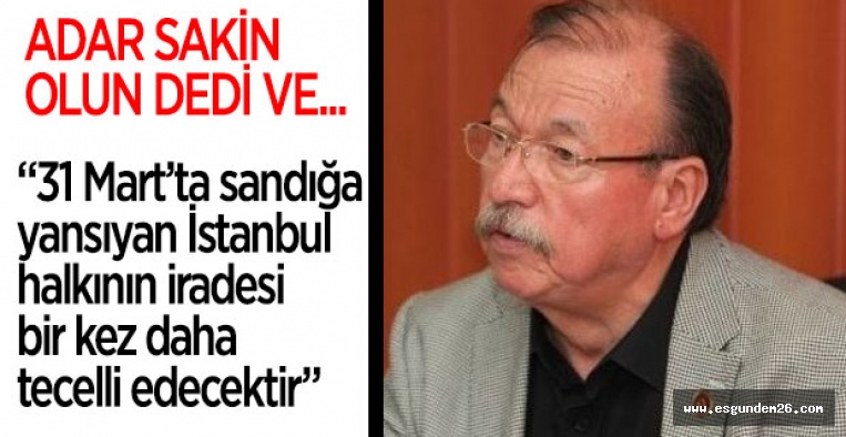 ADAR: SAKİN OLALIM