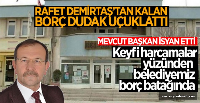 ALPU BELEDİYESİ’NİN BORCUNU AÇIKLADI