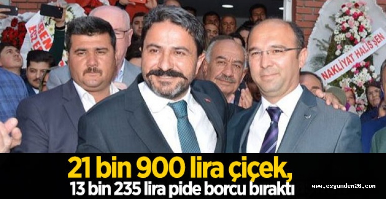 PİDE VE ÇİÇEK BORCU DİKKAT ÇEKTİ