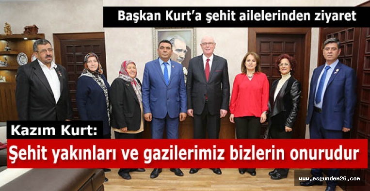 Şehit ailelerinden Kazım Kurt'a destek teşekkürü