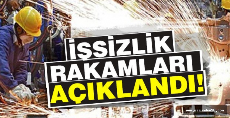 İŞSİZLİK RAKAMLARI AÇIKLANDI!  ARTIŞ VAR