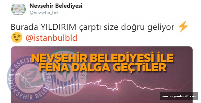 NEVŞEHİR BELEDİYESİ’NİN O PAYLAŞIMINA ESKİŞEHİR’DEN CEVAP