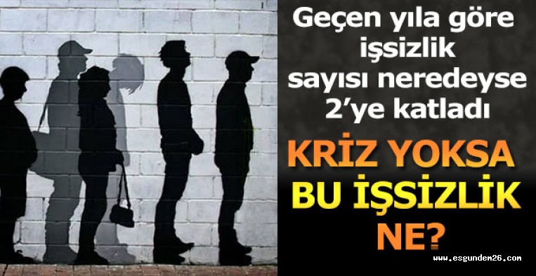 KRİZ YOKSA BU İŞSİZLİK NE?