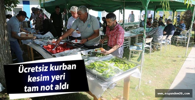 Ücretsiz kurban kesim yeri tam not aldı