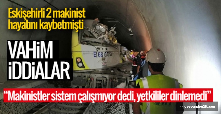 BİLECİK'TEKİ TREN KAZASINA İLİŞKİN VAHİM İDDİALAR