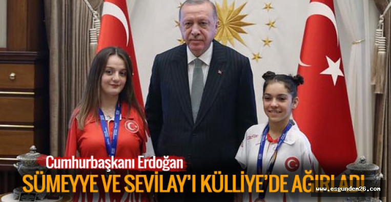 CUMHURBAŞKANI ERDOĞAN MİLLİ SPORCULARI AĞIRLADI