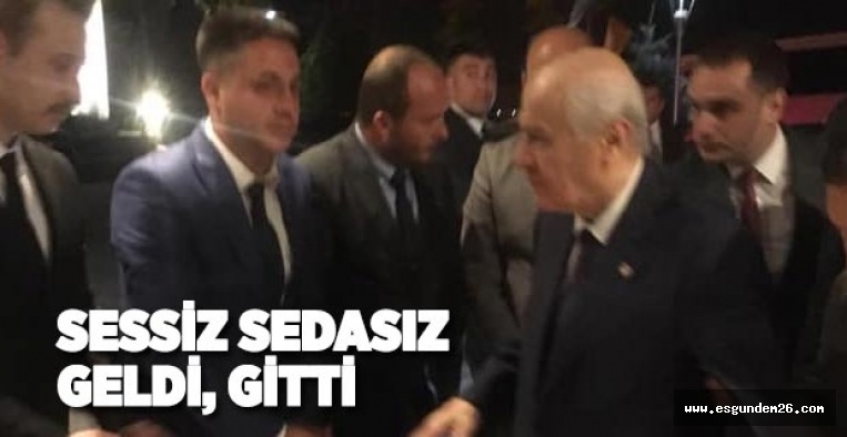 DEVLET BAHÇELİ ESKİŞEHİR'DE KONAKLADI