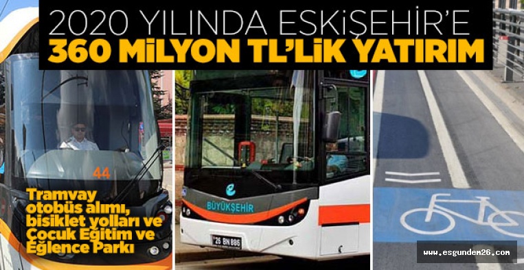 ESKİŞEHİR BÜYÜKŞEHİR BELEDİYESİ 2020 YATIRIM PROGRAMI BELLİ OLDU