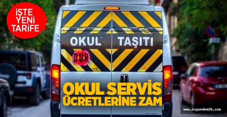 ESKİŞEHİR'DE OKUL SERVİS ÜCRETLERİNE ZAM