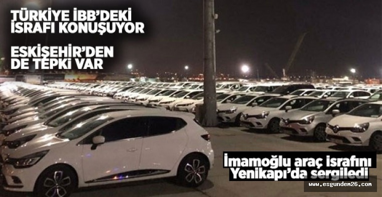 İmamoğlu, yüzlerce aracı Yenikapı'ya getirtti