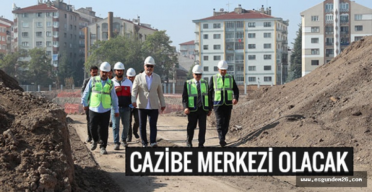 ÇAKACAK MİLLET BAHÇESİNDEKİ ÇALIŞMALARI İNCELEDİ