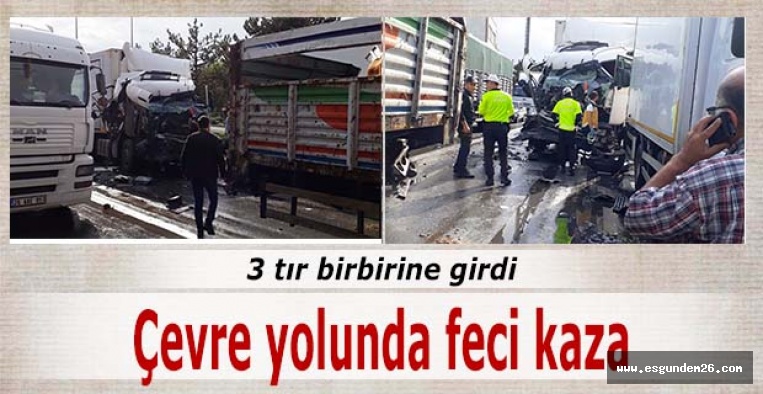 Çevre yolunda feci kaza