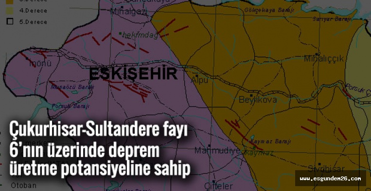 ESKİŞEHİR'DE 6'NIN ÜZERİNDE DEPREM OLABİLİR