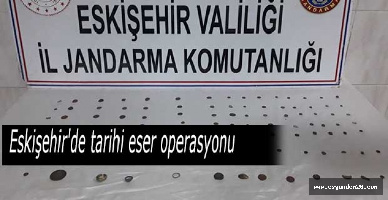 Eskişehir'de tarihi eser operasyonu