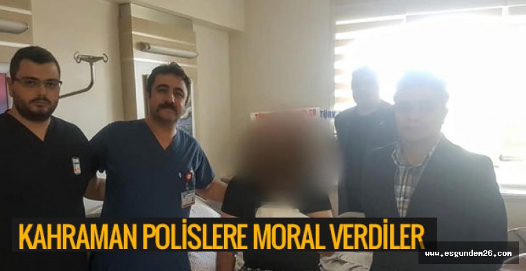 KAHRAMAN POLİSLERE MORAL VERDİLER