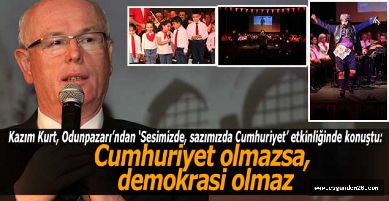 Kazım Kurt: “Cumhuriyet olmazsa, demokrasi olmaz”