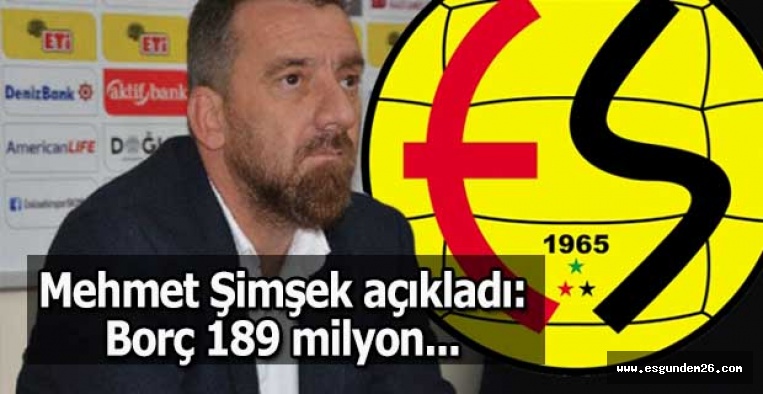 Mehmet Şimşek açıkladı: Borç 189 milyon