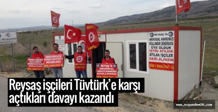 Reysaş işçileri Tüvtürk’e karşı açtıkları davayı kazandı