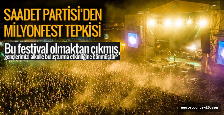 SP'DEN MİLYONFEST ELEŞTİRİSİ