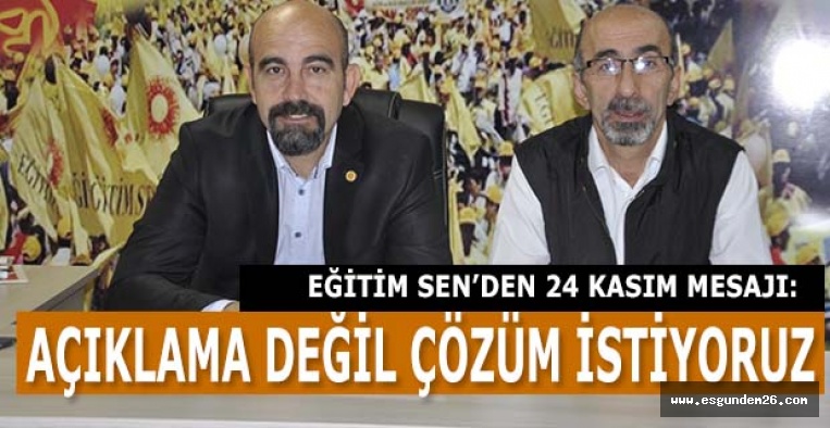 ALKAN: AÇIKLAMA DEĞİL ÇÖZÜM İSTİYORUZ