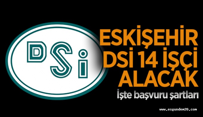 DSİ 14 DAİMİ İŞÇİ ALACAK