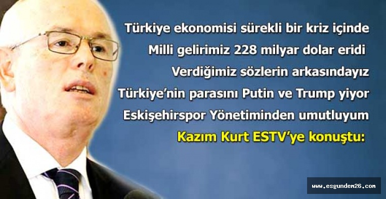 KAZIM KURT: 2020 YILI TASARRUF YILI OLACAK