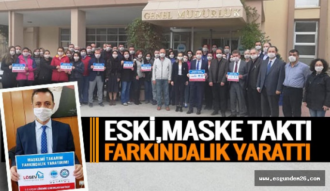 Maske takıp farkındalık yarattılar