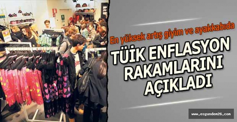 TÜİK ENFLASYON RAKAMLARINI AÇIKLADI