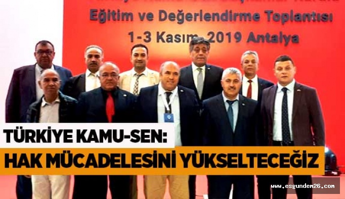 "Türkiye Kamu-Sen Başkanlar Kurulu Sonuç Bildirgesi"