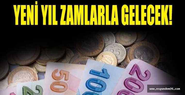 YENİ YIL ZAMLARLA GELECEK